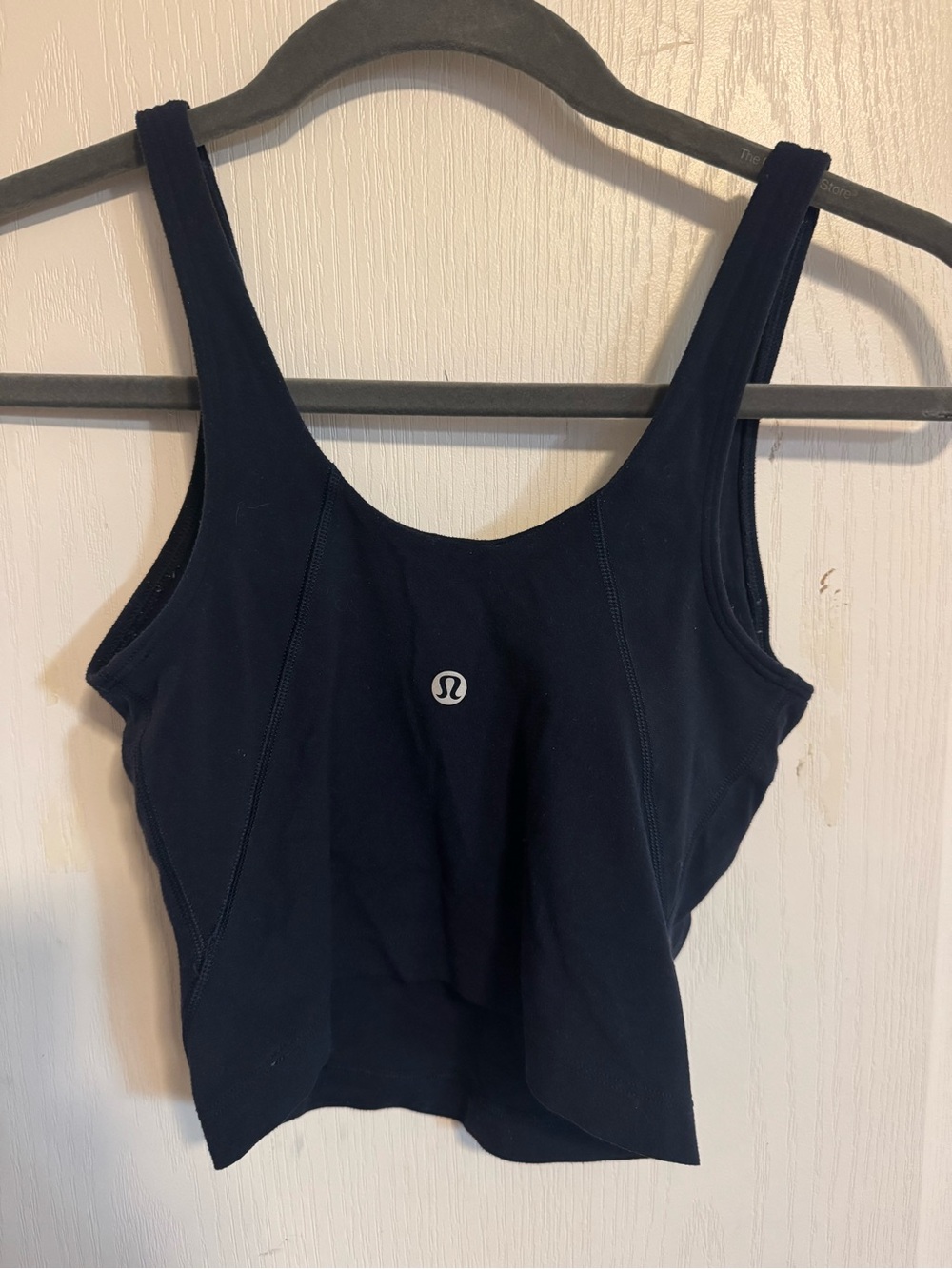lululemon athletica Navy Scoop Tank with Signature Logo